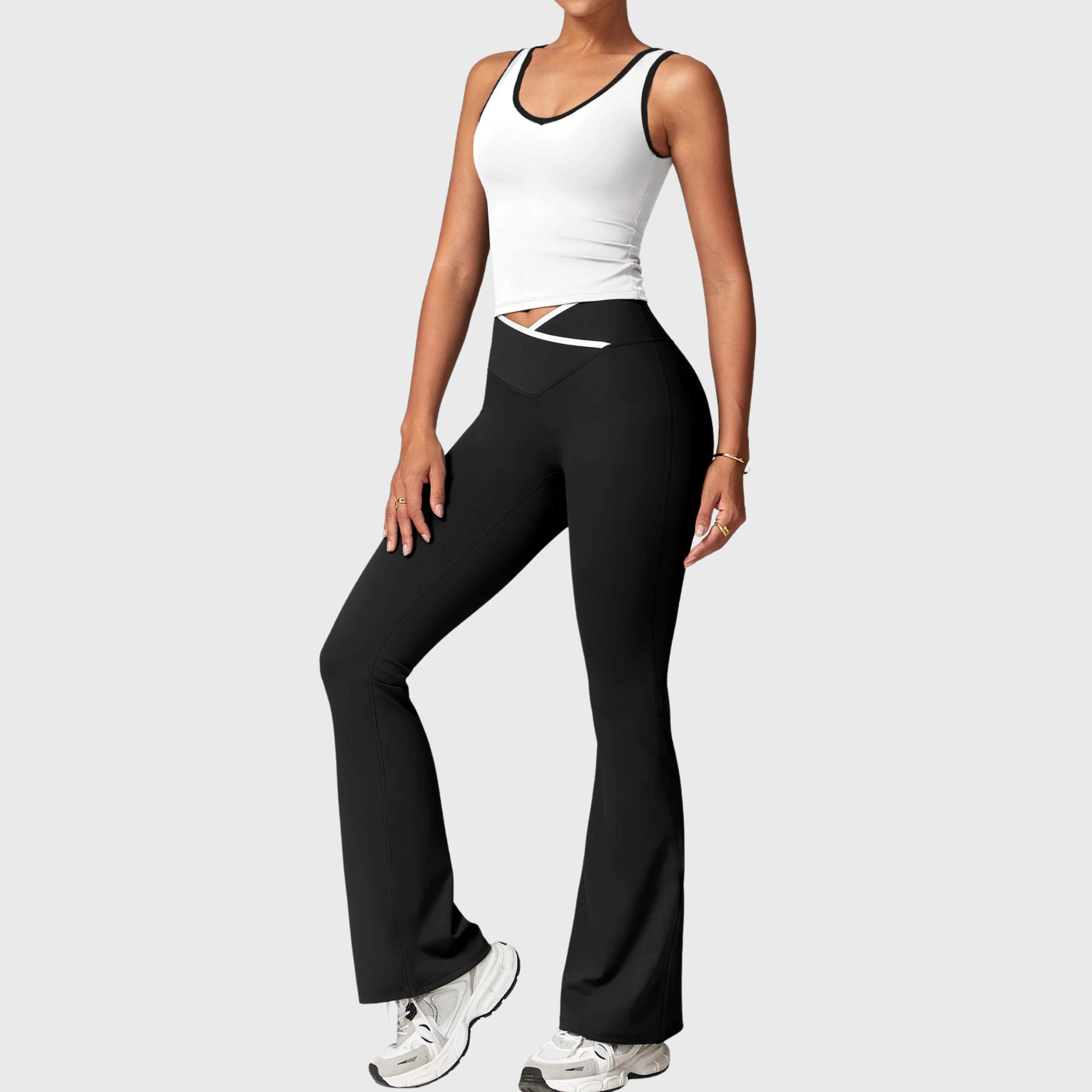 Super Sculpt Seamless Tops with Stripes