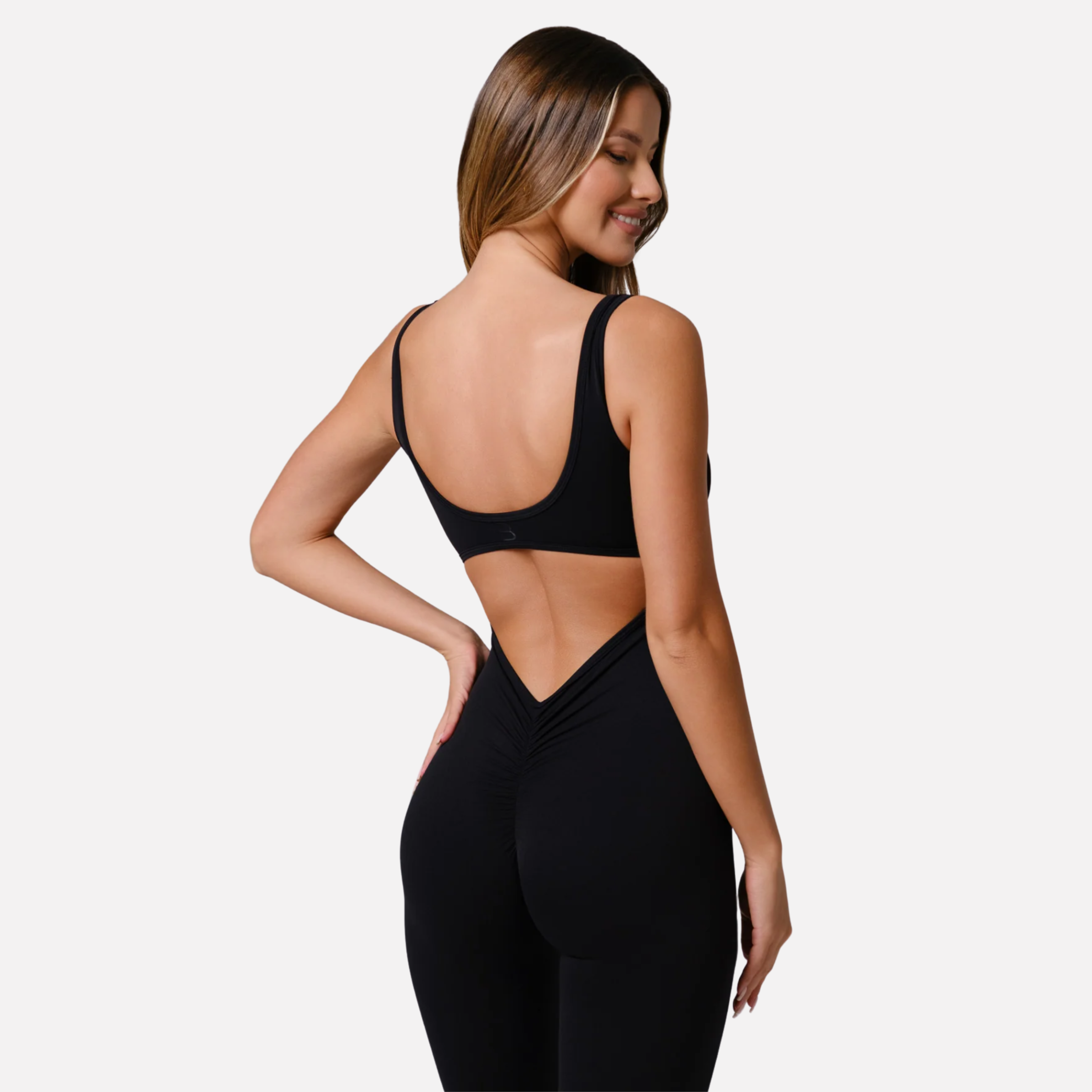 LuxeFlex Bodysuit | Black