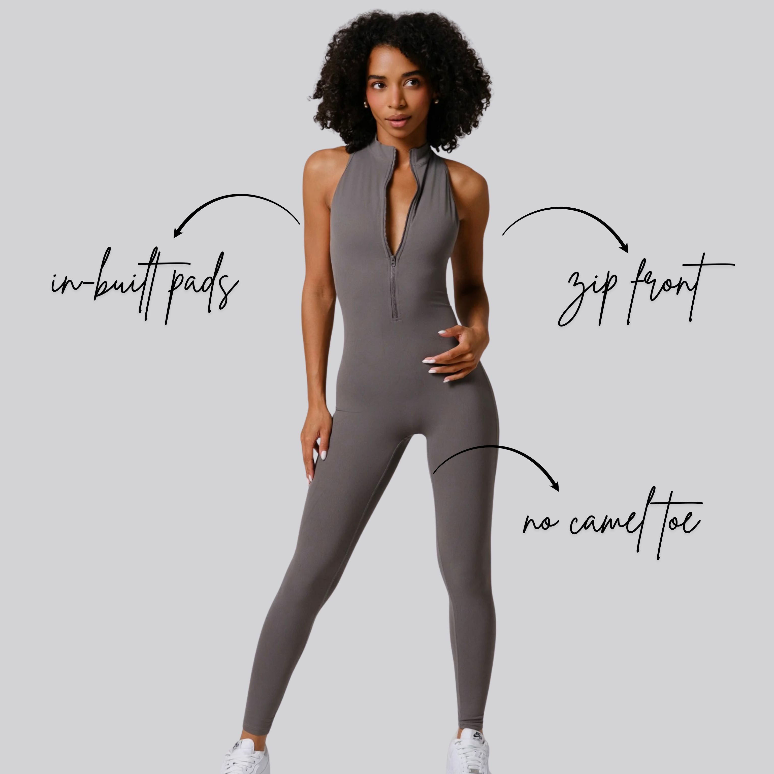 CurveFlex Bodysuit | Grey