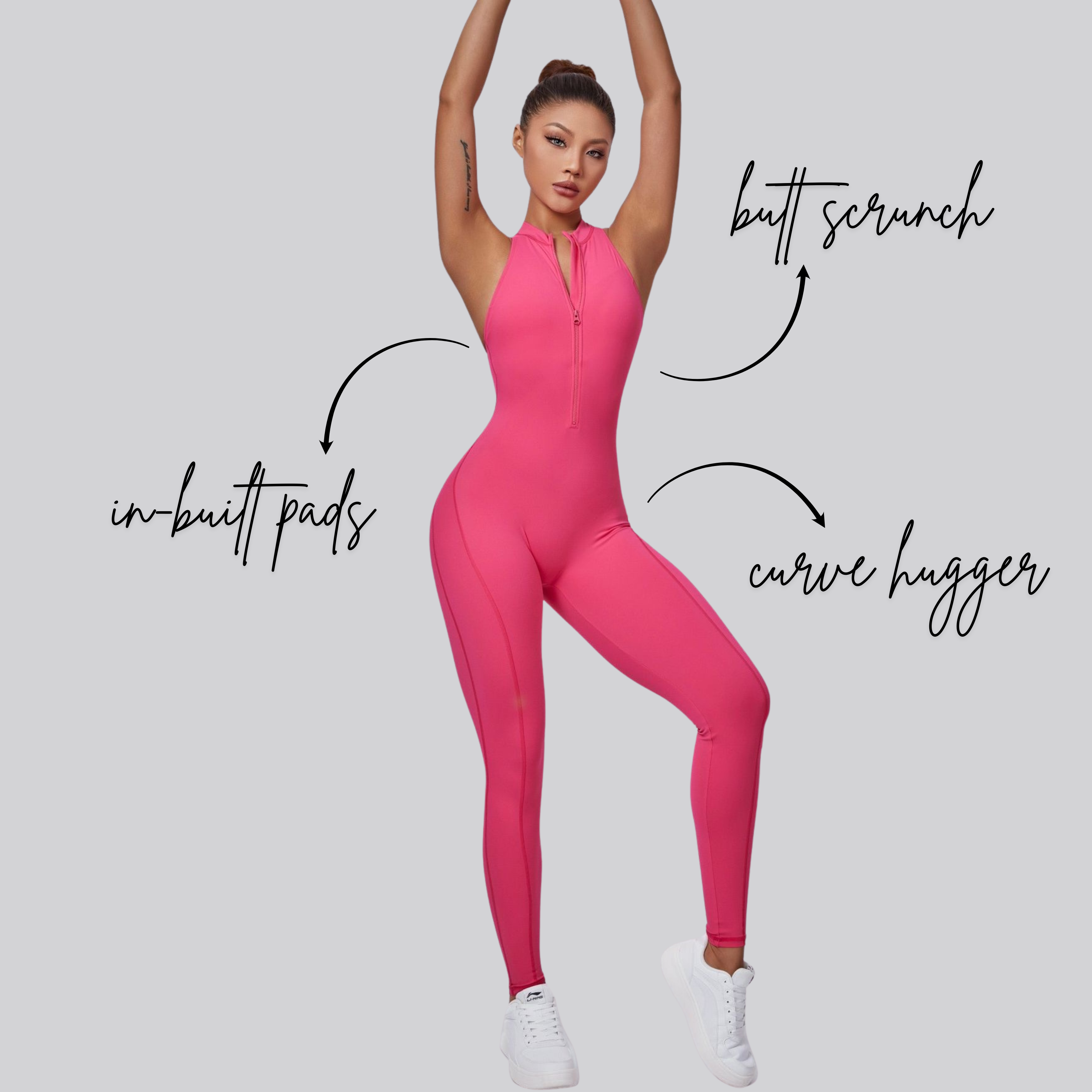 CurveFlex Bodysuit | Pink