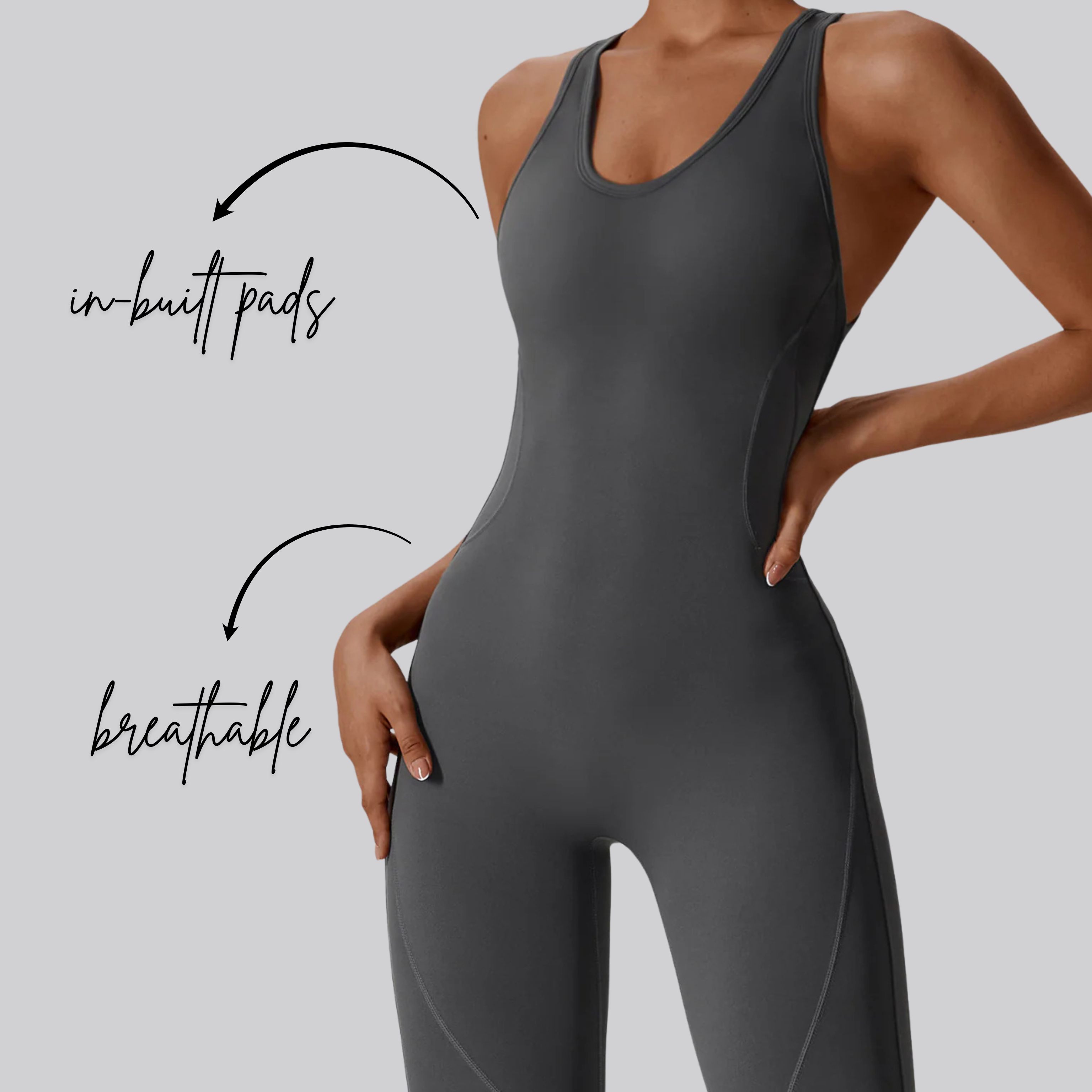 Essence Bodysuit | Grey