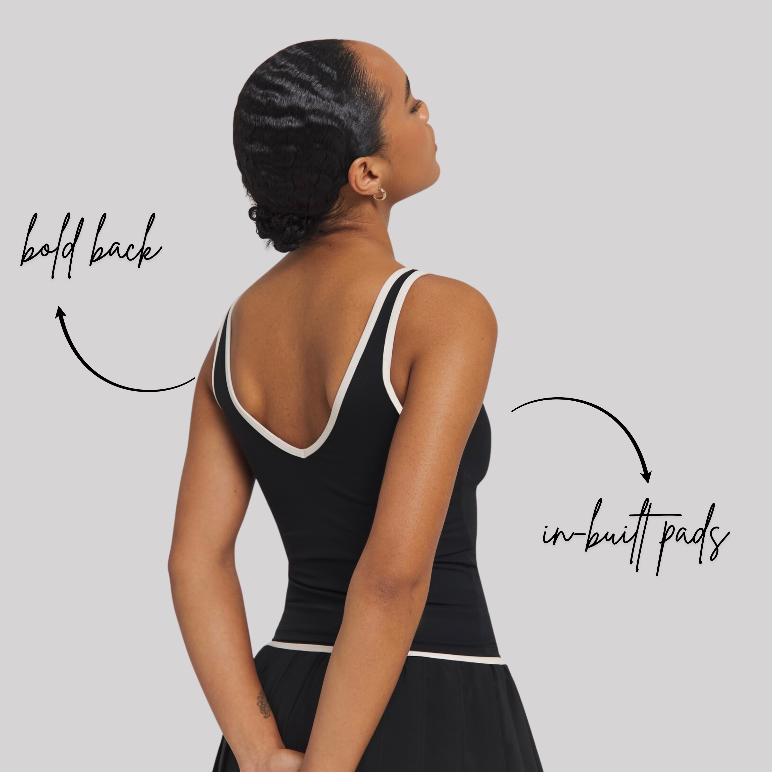 Super Sculpt Seamless Tops with Stripes