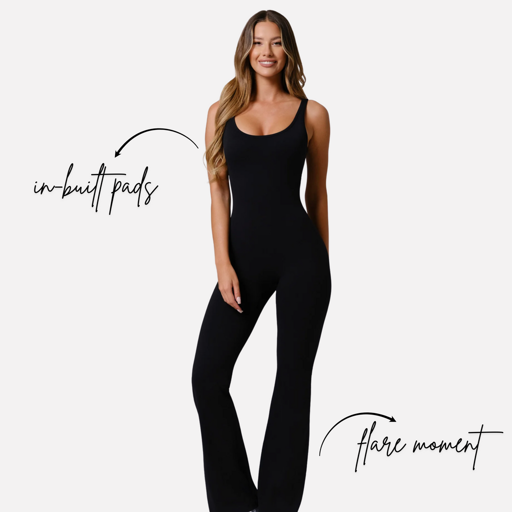 LuxeFlex Bodysuit | Black