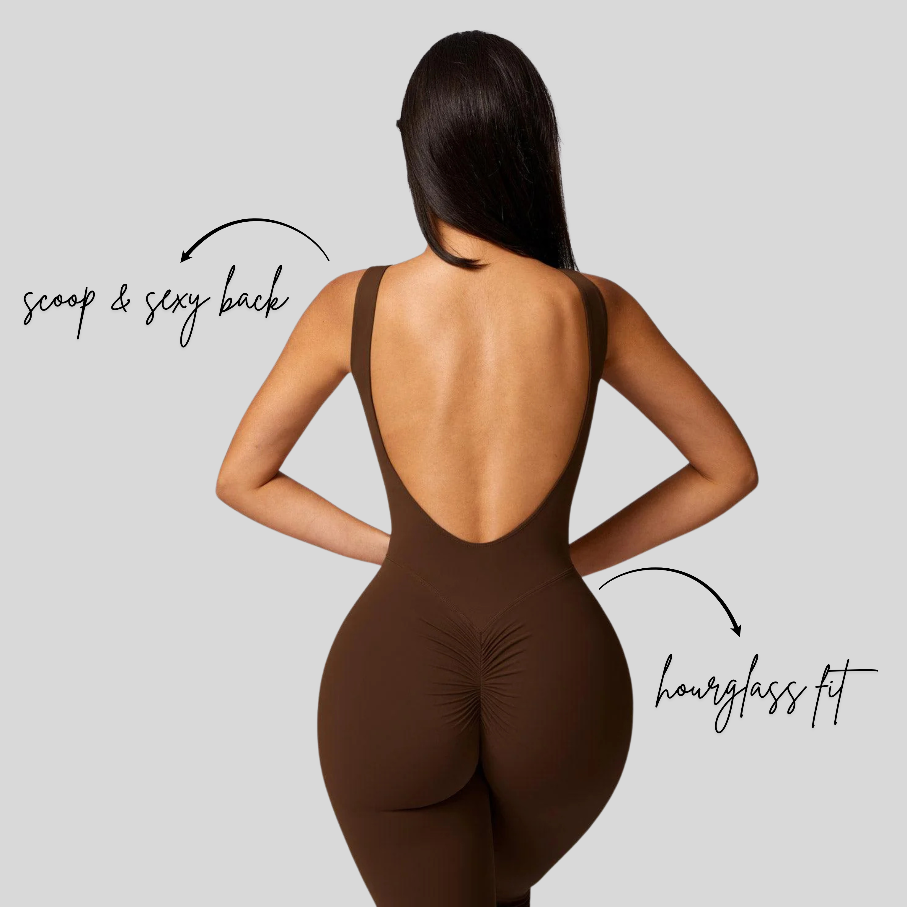 FlareFit Bodysuit | Brown