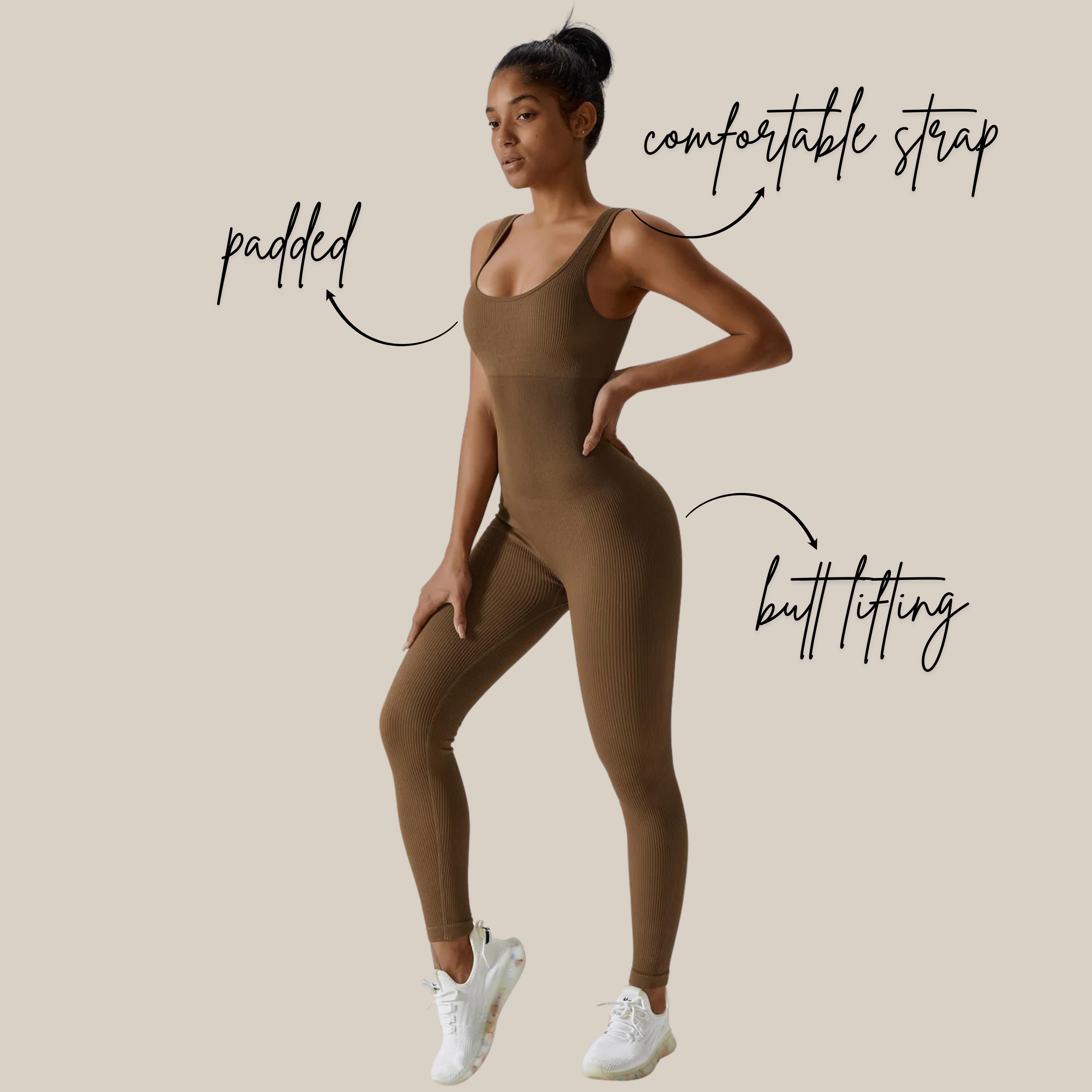 FlexIt Bodysuit | Brown