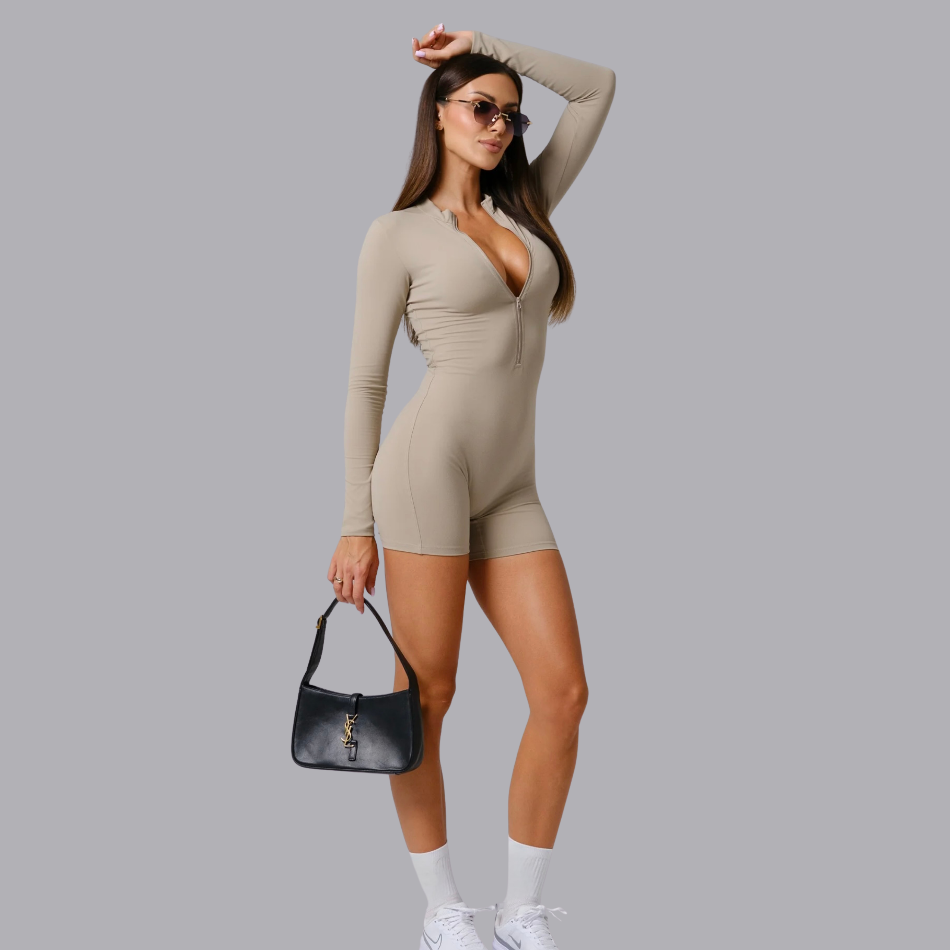 ZipFit Bodysuit | Beige